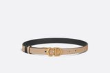  Thắt Lưng Nữ Dior Reversible Saddle Belt 'Black' 