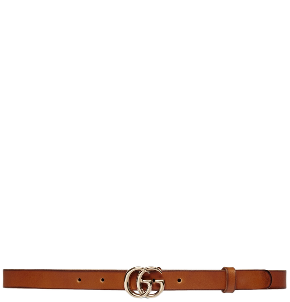  Thắt Lưng Nữ Gucci Gg Marmont Thin Belt 'Brown' 