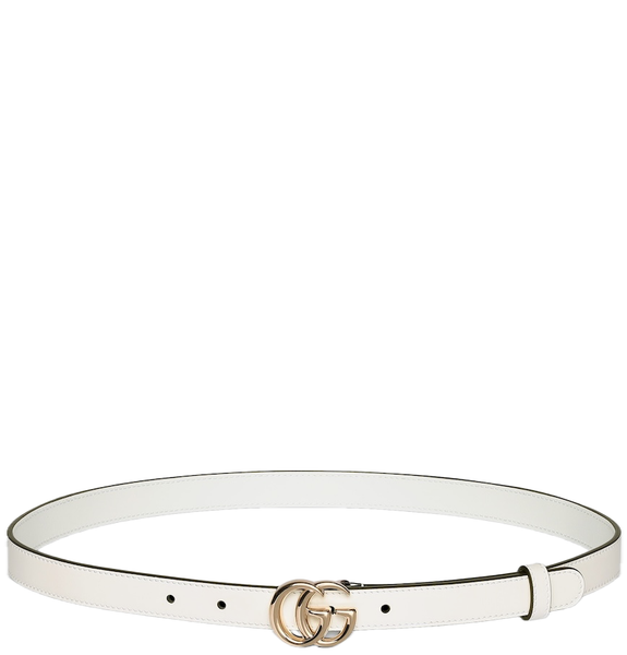  Thắt Lưng Nữ Gucci GG Marmont Thin Belt 'White' 