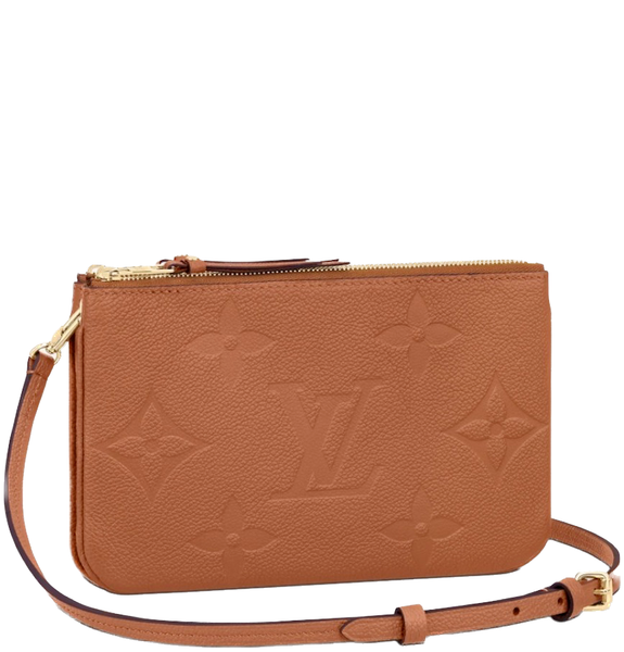  Túi Louis Vuitton Pochette Double Zip On Strap 'Caramel' 
