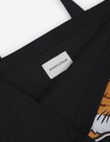  Túi Maison Kitsune Fox Head Tote Bag 'Black' 