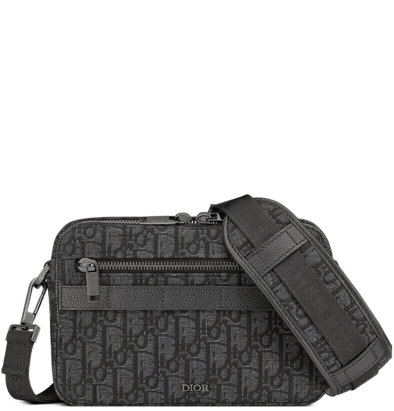  Túi Nam Dior Safari Messenger 'Black Dior Oblique Jacquard' 