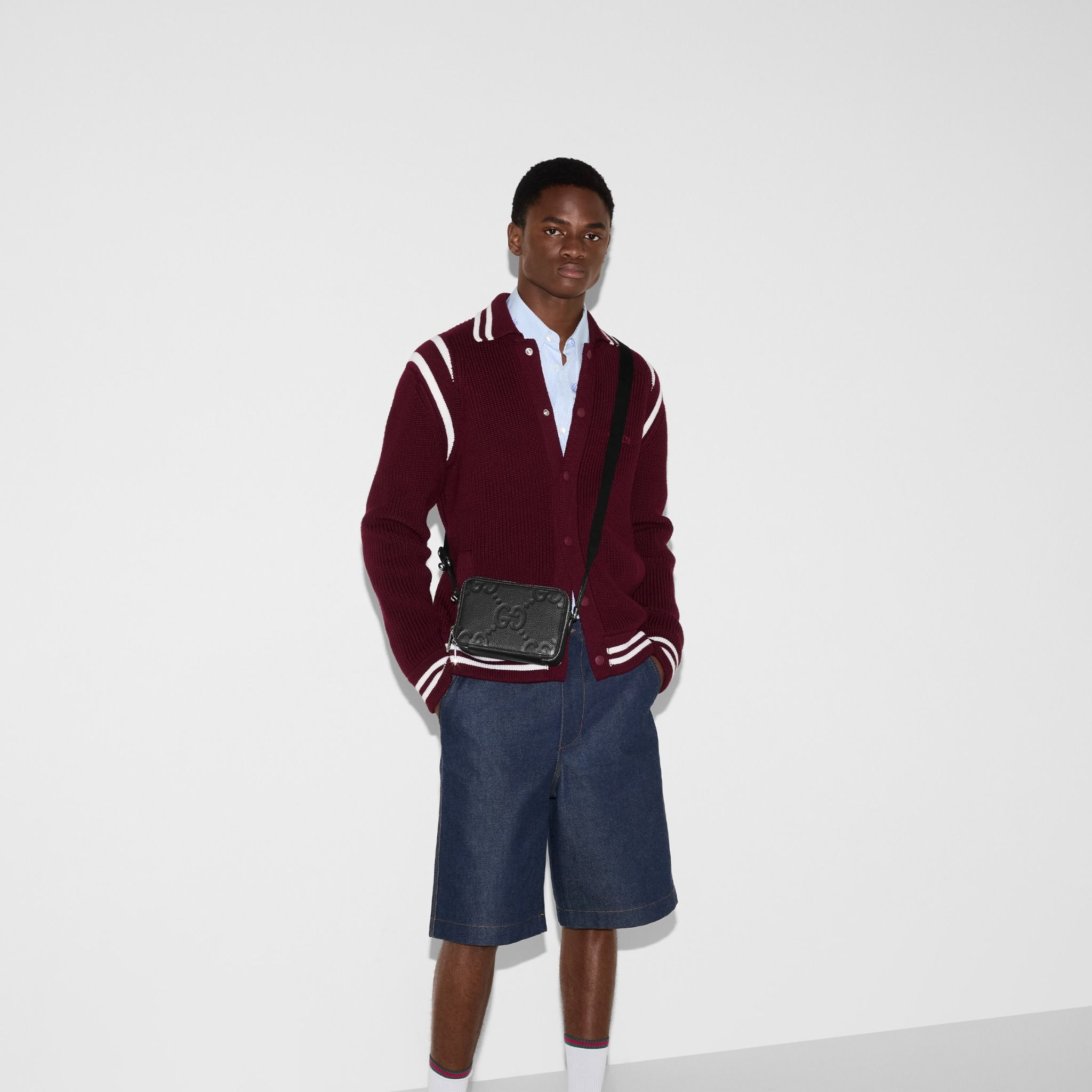  Túi Nam Gucci Super Mini Jumbo GG Bag 'Black' 