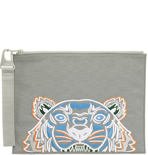  Túi Nam Kenzo Tiger Large Common Clutch 'Gray' 