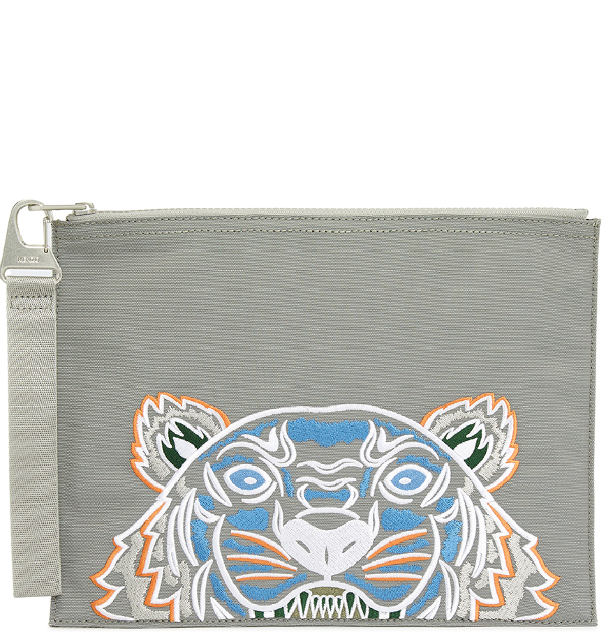  Túi Nam Kenzo Tiger Large Common Clutch 'Gray' 
