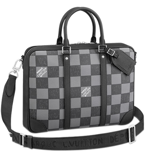  Túi Nam Louis Vuitton Sirius Briefcase Damier 'Graphite' 