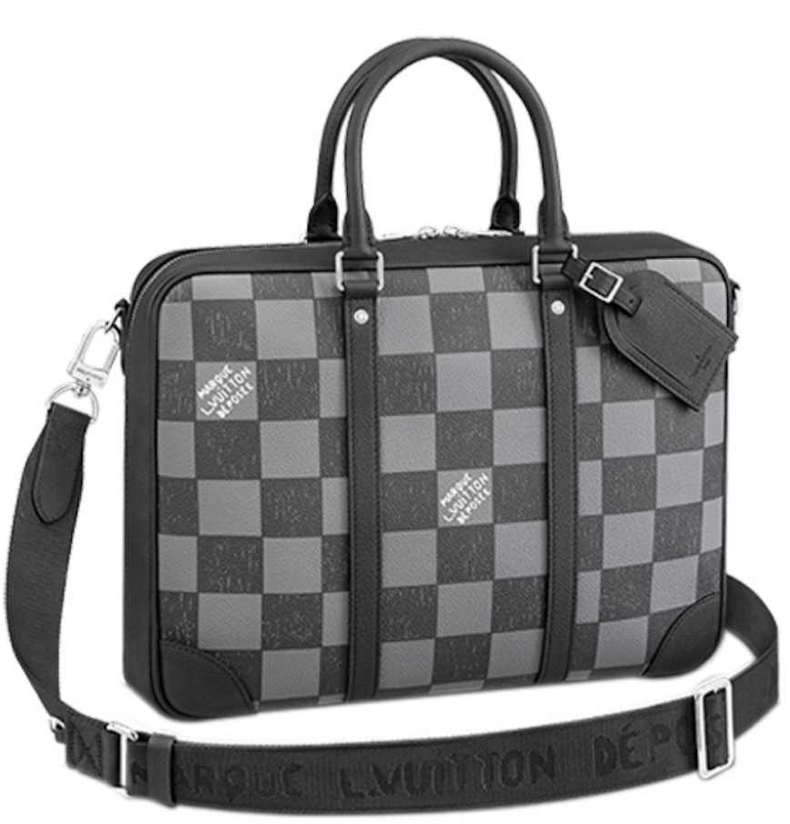  Túi Nam Louis Vuitton Sirius Briefcase Damier 'Graphite' 