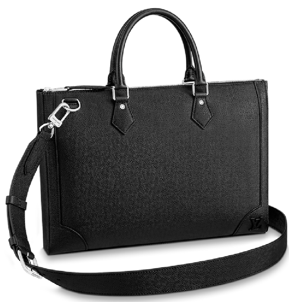  Túi Nam Louis Vuitton Slim Briefcase 'Black Taiga Leather' 