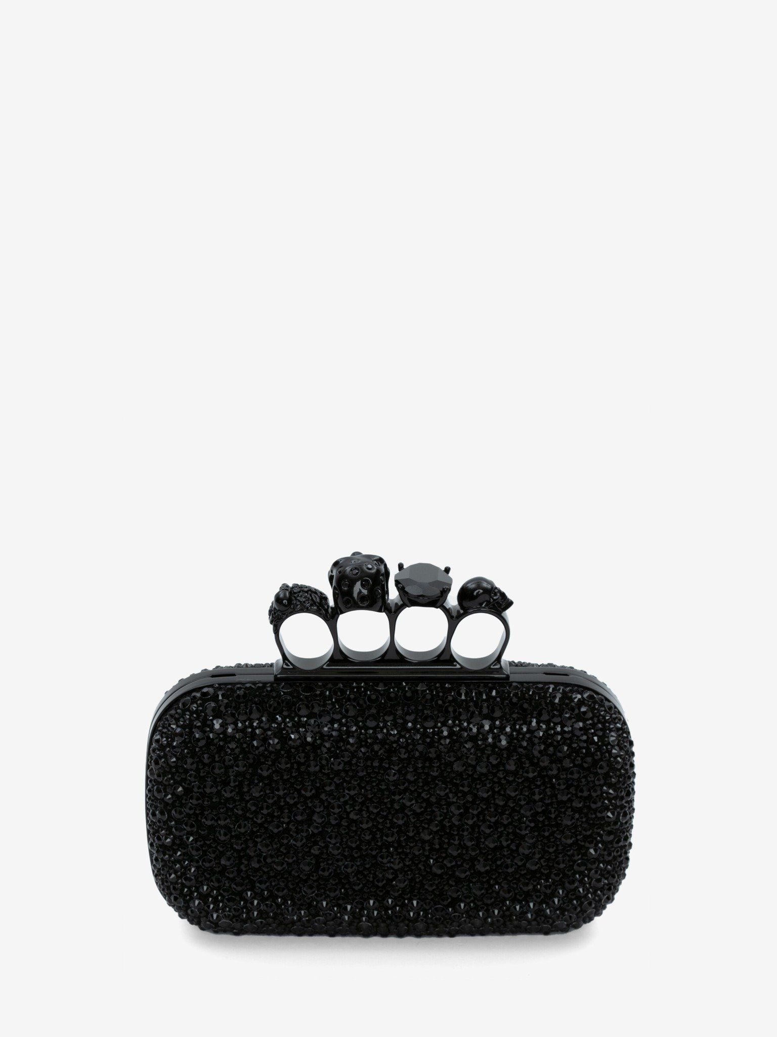 Túi Nữ Alexander McQueen Knuckle Clutch 'Black' 6762561BLDA1000