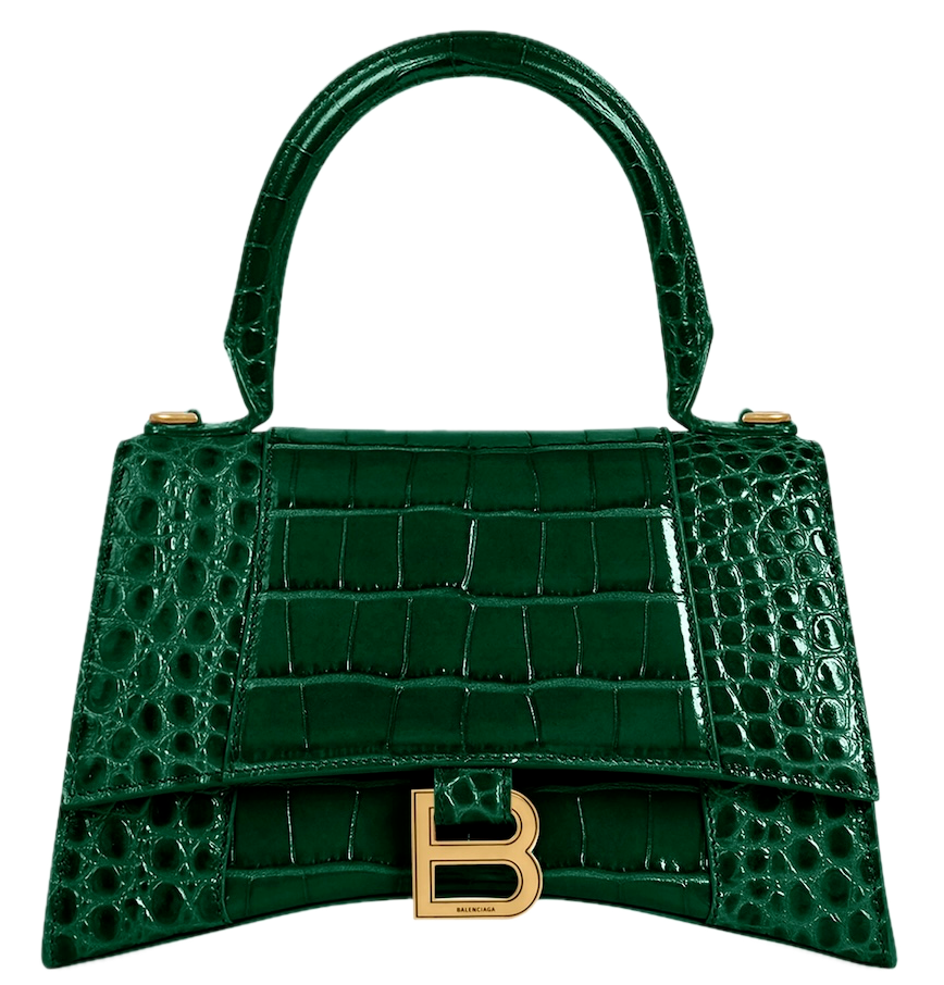  Túi Nữ Balenciaga Hourglass Small Handbag 'Green' 