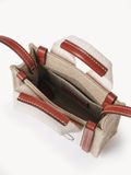  Túi Nữ Chloe Nano Woody Tote Bag 'White & Brown' 