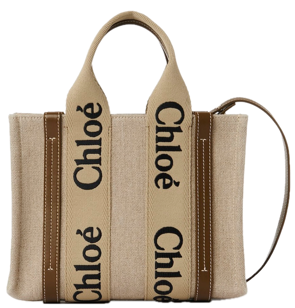  Túi Nữ Chloe Small Woody Tote Bag 'Bronze Brown' 