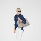  Túi Nữ Gucci GG Emblem Large Tote Bag 'Beige' 