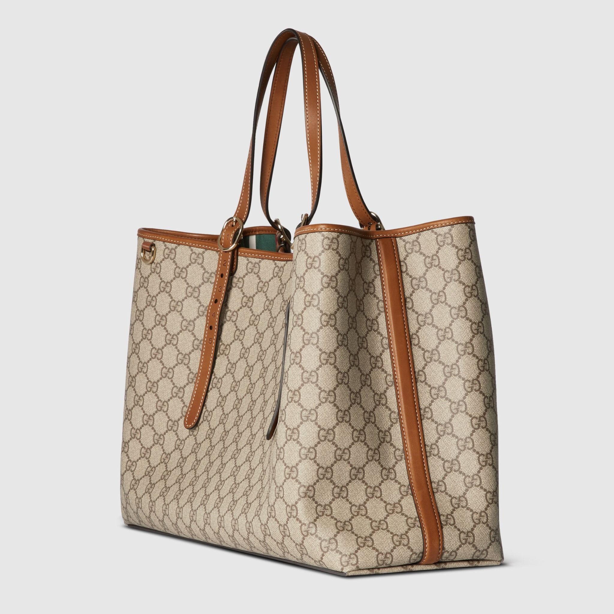  Túi Nữ Gucci GG Emblem Large Tote Bag 'Beige' 