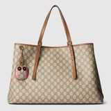  Túi Nữ Gucci GG Emblem Large Tote Bag 'Beige' 