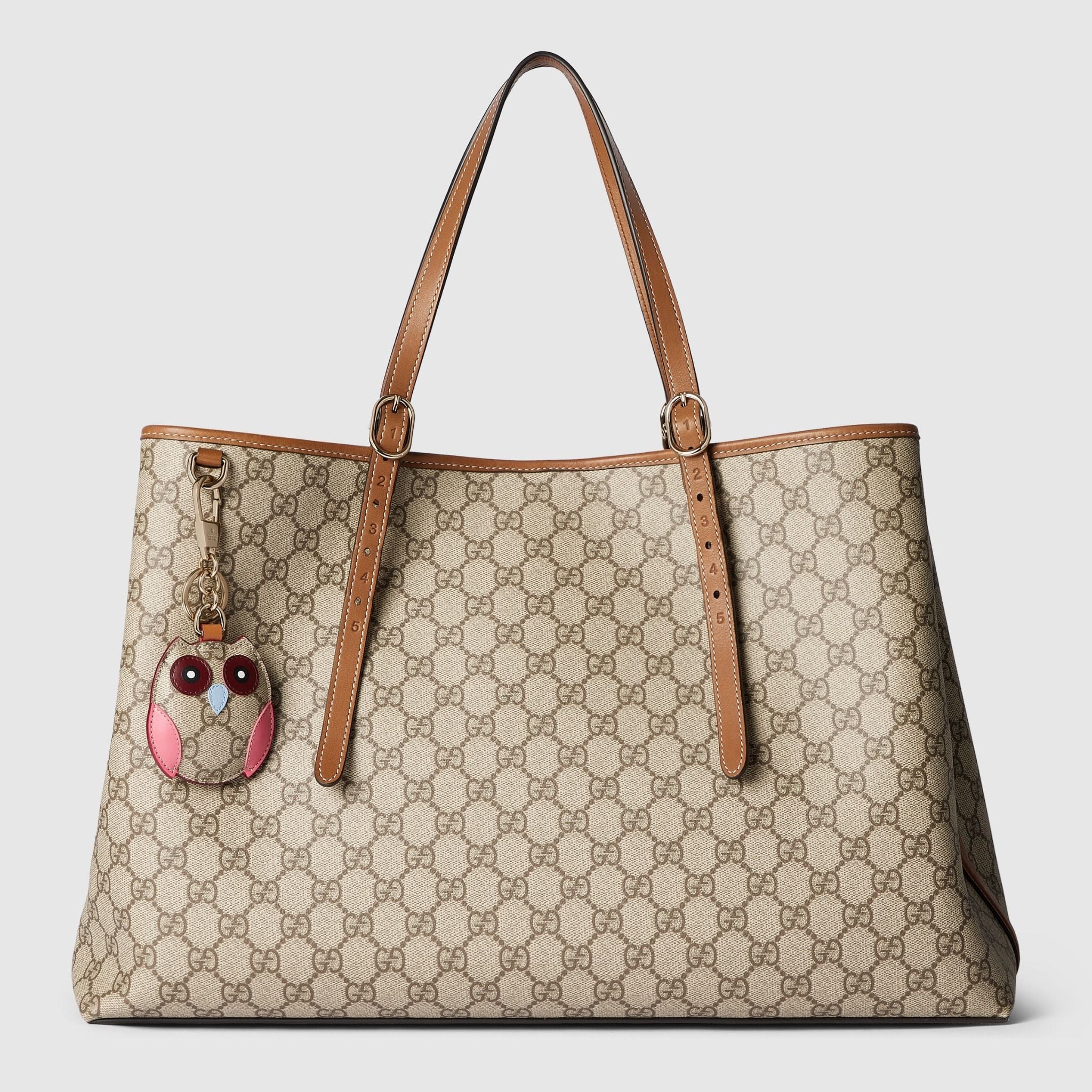  Túi Nữ Gucci GG Emblem Large Tote Bag 'Beige' 