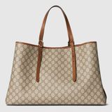  Túi Nữ Gucci GG Emblem Large Tote Bag 'Beige' 