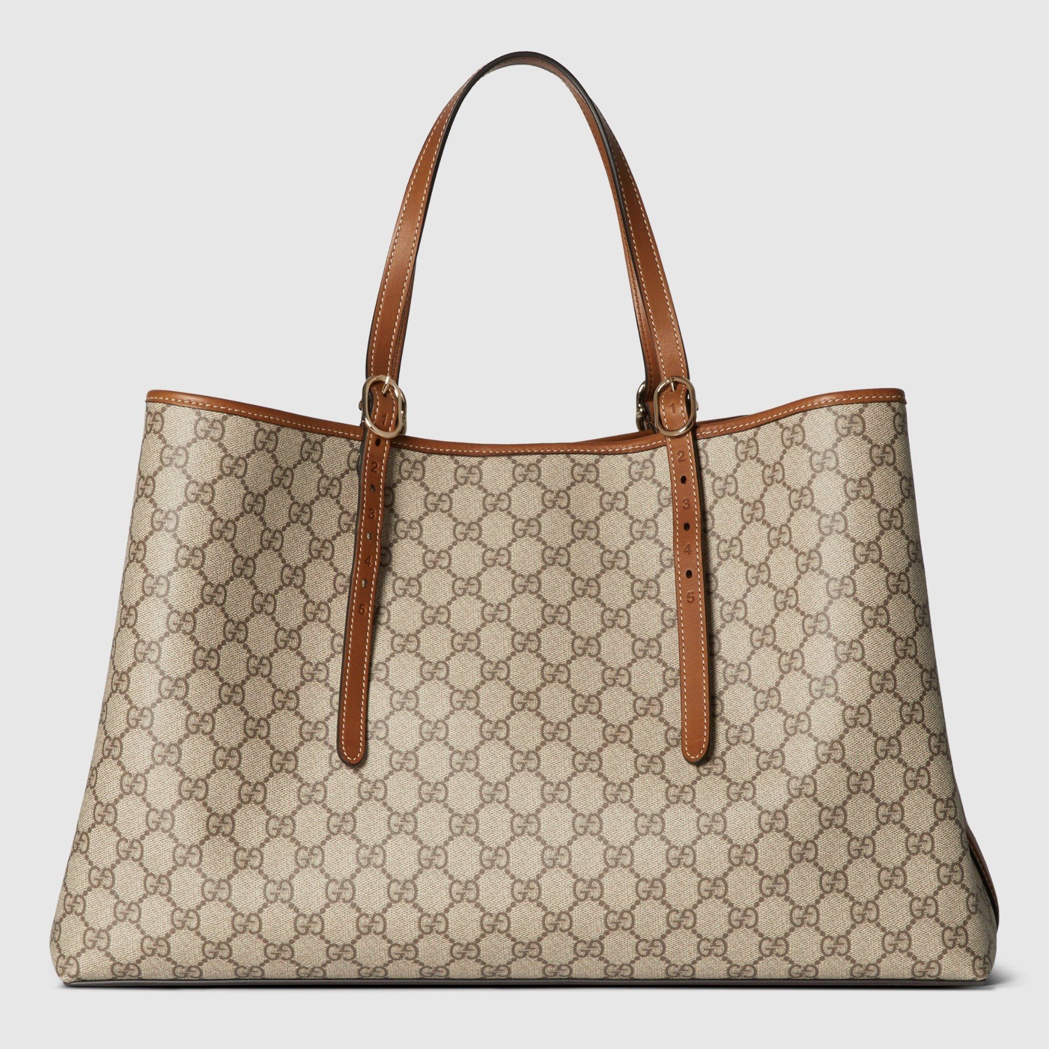  Túi Nữ Gucci GG Emblem Large Tote Bag 'Beige' 