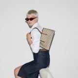  Túi Nữ Gucci GG Emblem Small Tote Bag 'Beige' 