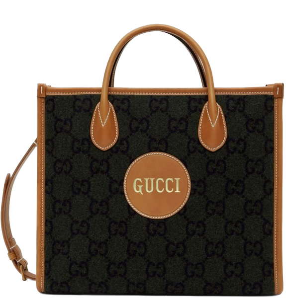  Túi Nữ Gucci GG Supreme Script Tote 'Khaki' 