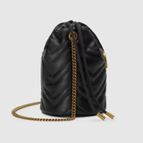  Túi Nữ Gucci Marmont Mini Bucket Bag 'Black' ‎ 