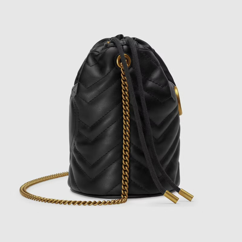  Túi Nữ Gucci Marmont Mini Bucket Bag 'Black' ‎ 