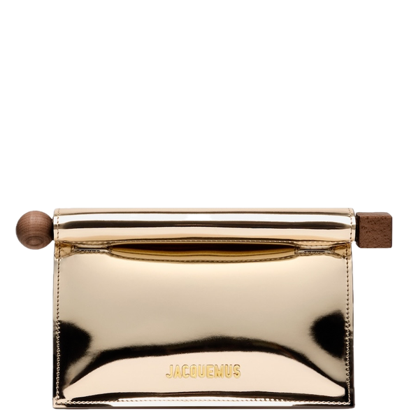  Túi Nữ Jacquemus Small Rond Carré Clutch 'Gold' 