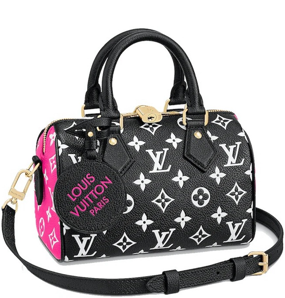  Túi Nữ Louis Vuitton Speedy Bandouliere 20 Monogram Empreinte 'Black White' 