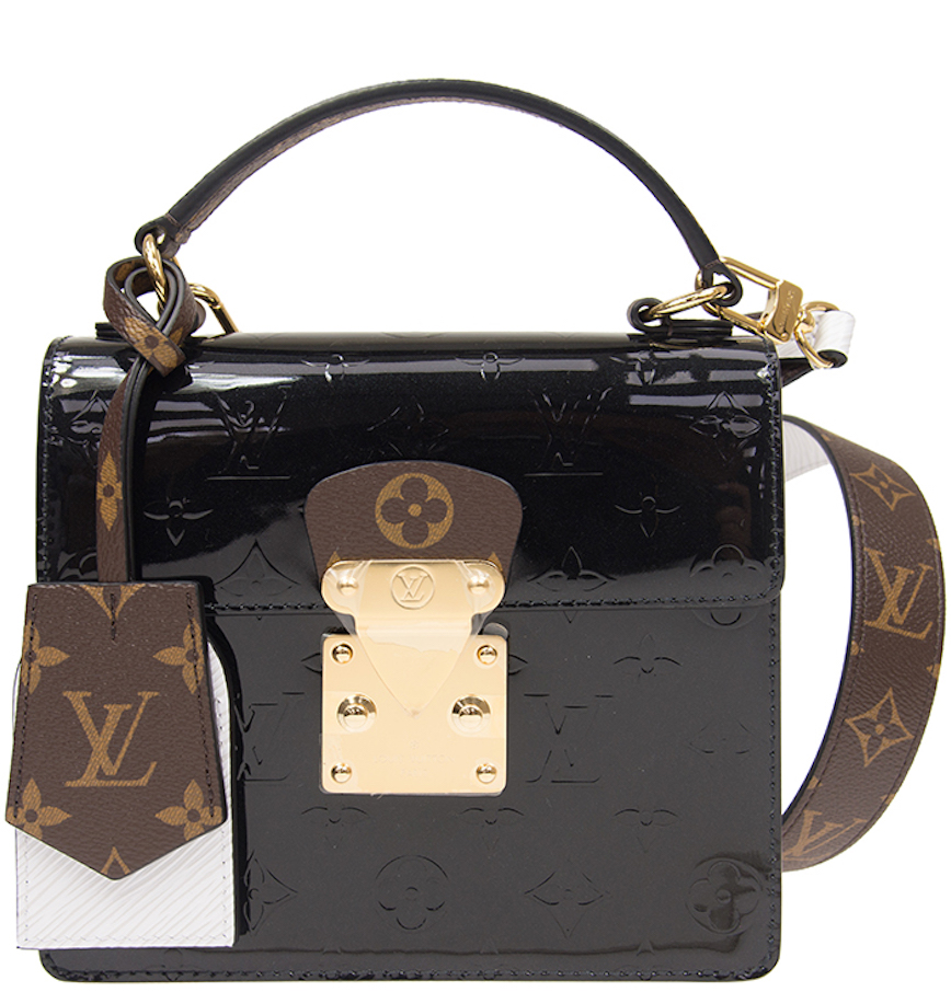  Túi Nữ Louis Vuitton Spring Street Monogram Vernis 'Black' 