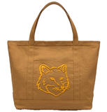  Túi Nữ Maison Kitsune Fox Head Tote Bag 'Brown' 