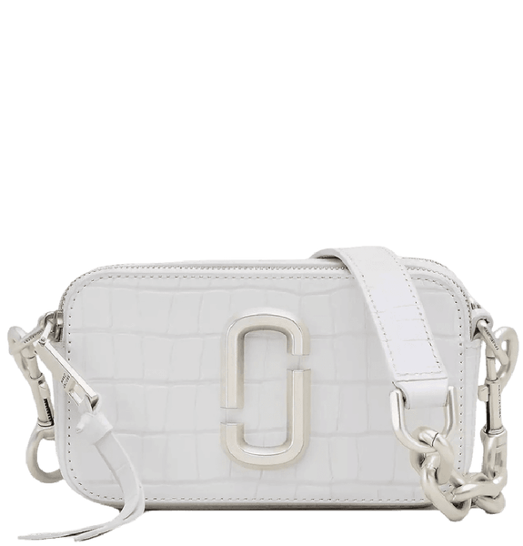  Túi Nữ Marc Jacobs Croc-embossed Shoulder Snapshot 'Cotton' 