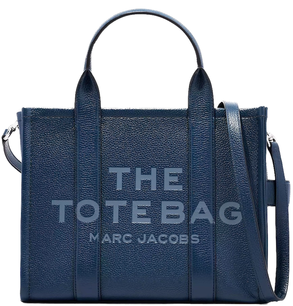  Túi Nữ Marc Jacobs Leather Medium Tote Bag 'Blue Sea' 