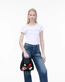  Túi Nữ Marc Jacobs Sack Daisy Crochet Mini 'Black' 