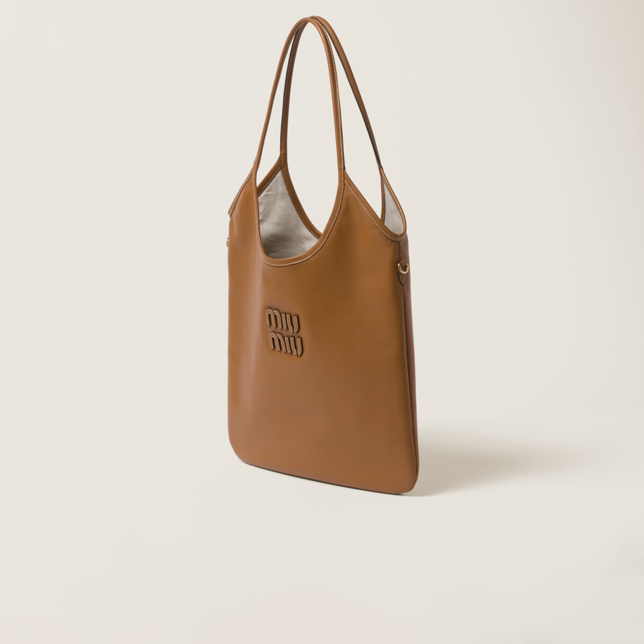 Túi Nữ Miu Miu IVY Leather Bag 'Cognac' 5BG231-2CRW-F0046-V
