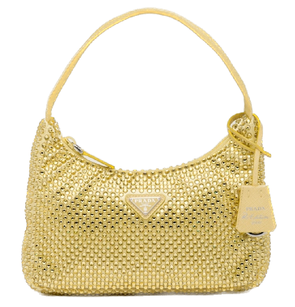  Túi Nữ Prada Satin Mini-Bag 'Pineapple' 