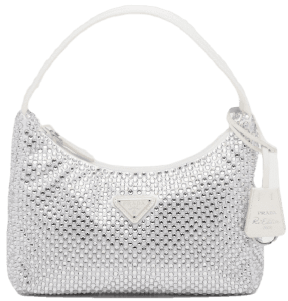  Túi Nữ Prada Satin Mini-Bag 'White' 