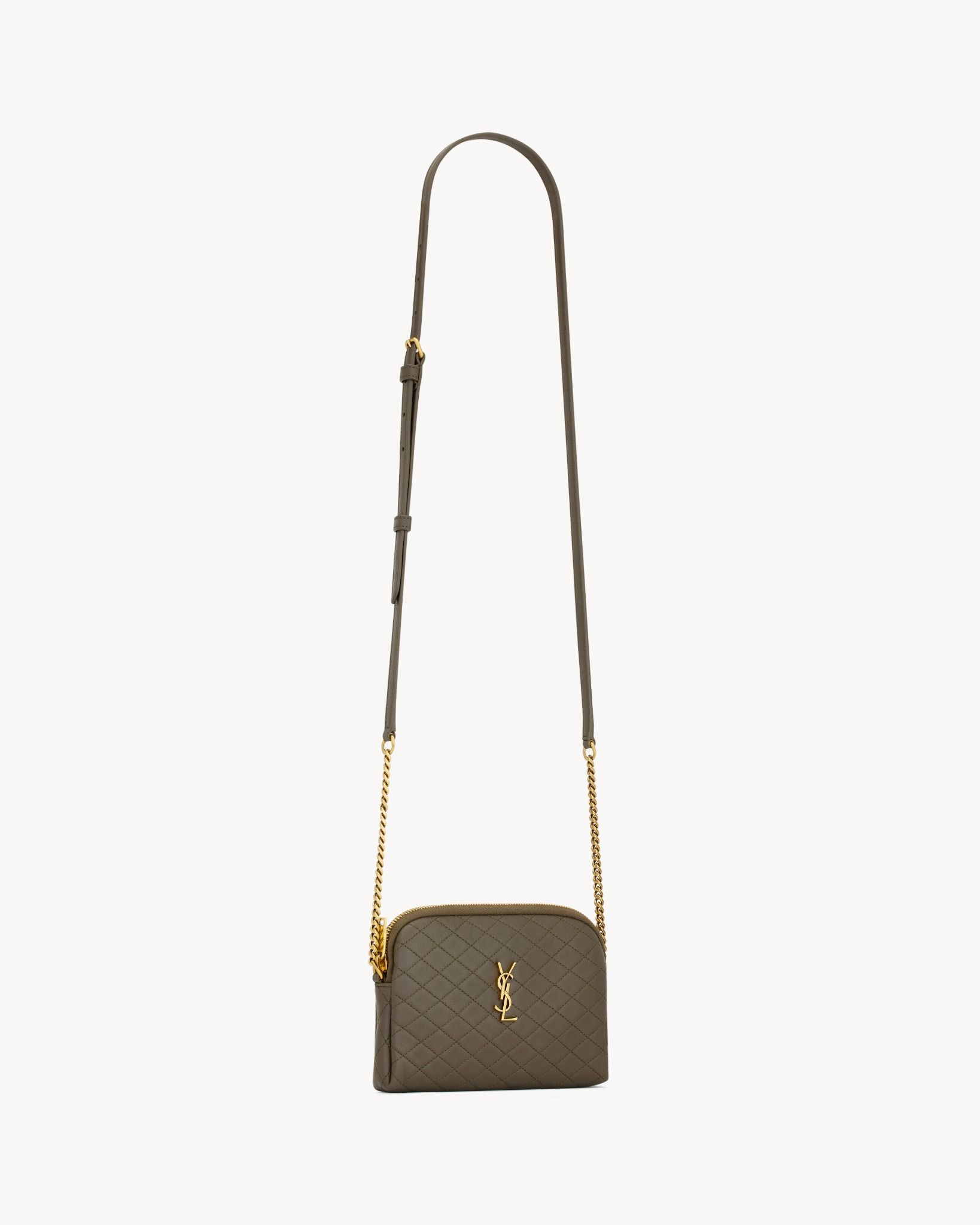  Túi Nữ Saint Laurent Gaby Zippered Pouch 'Musk' 