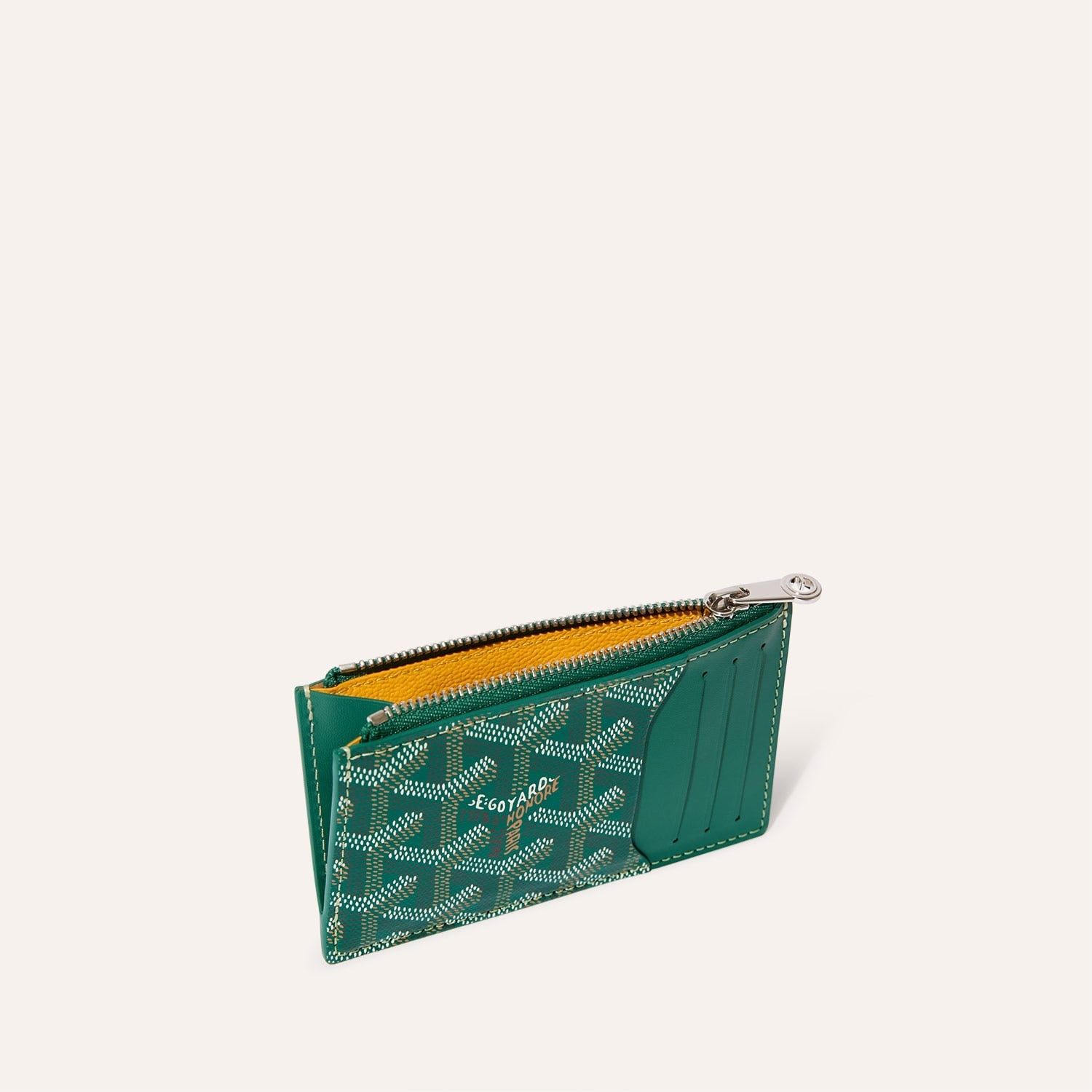  Ví Goyard Bourbon Zipped Card Holder 'Green' 