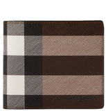  Ví Nam Burberry Check Leather Bifold Coin Wallet 'Brown' 