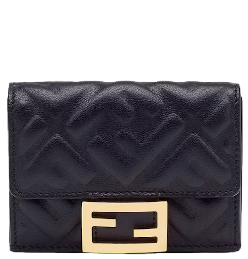 Ví Nữ Fendi Baguette Micro Trifold Wallet 'Black' 