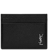  Ví Saint Laurent Tiny Cassandre Card Case 'Black' 