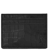  Ví Saint Laurent Tiny Cassandre Card Case 'Black' 