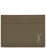  Ví Saint Laurent Tiny Cassandre Card Case 'Khaki' 