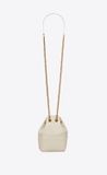  Túi Nữ Saint Laurent Joe Mini Bucket Bag In Quilted Lambskin 'Blanc Vintage' 