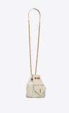  Túi Nữ Saint Laurent Joe Mini Bucket Bag In Quilted Lambskin 'Blanc Vintage' 