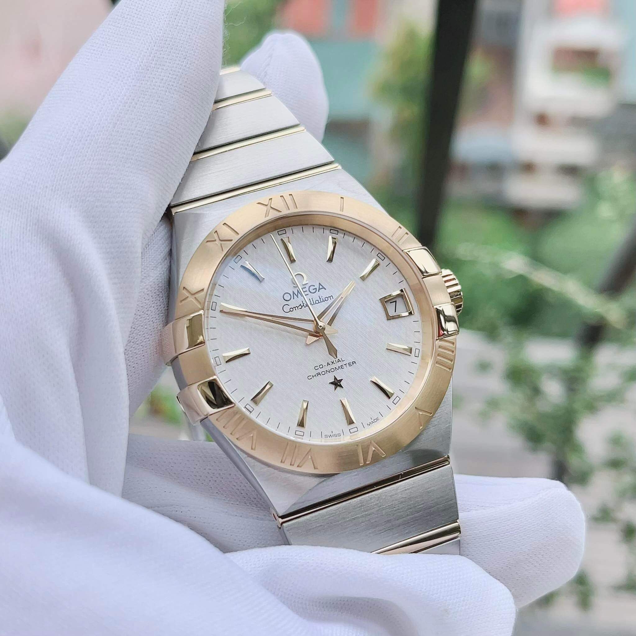  Đồng Hồ Omega Constellation Silver Dial 