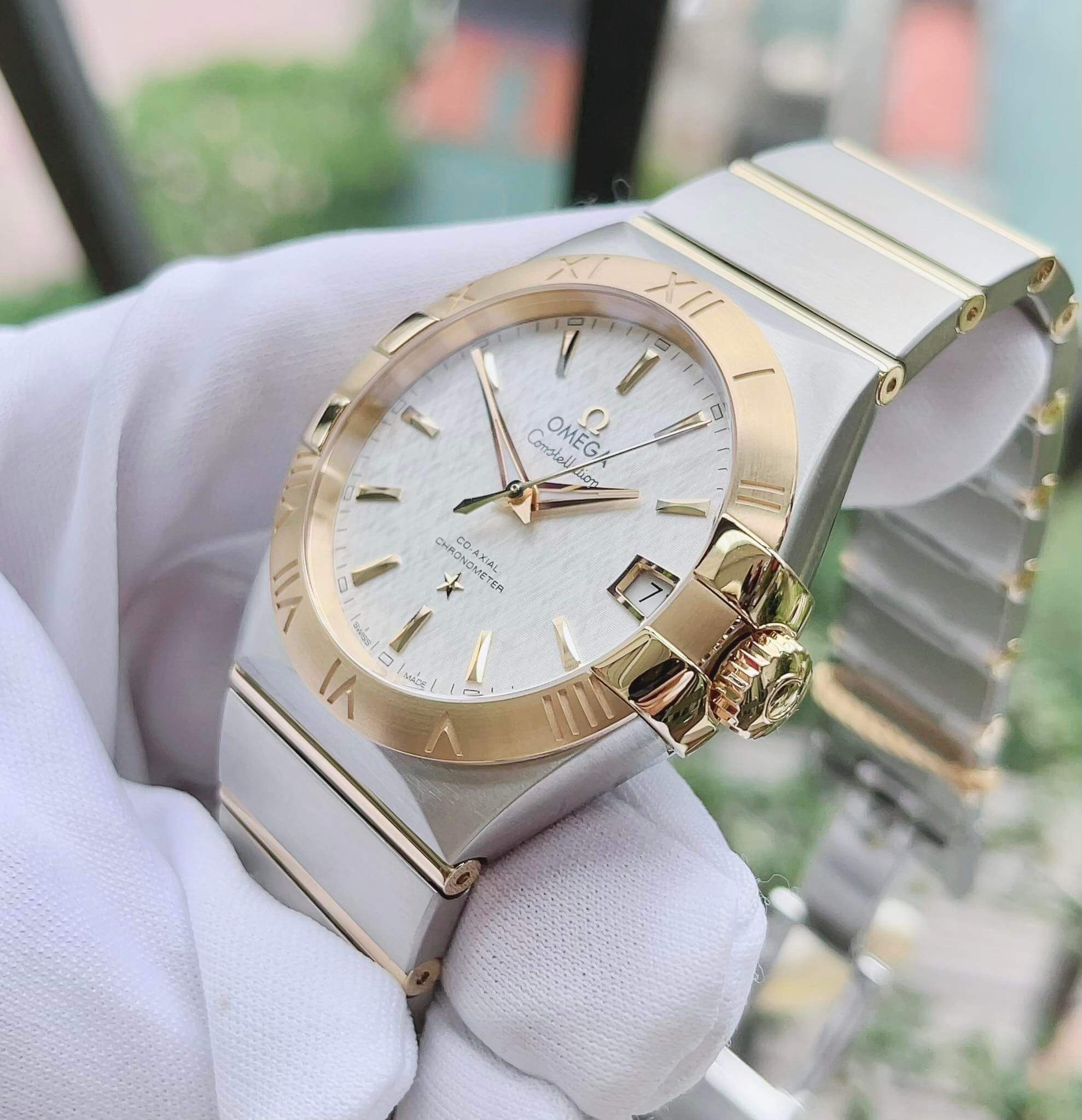  Đồng Hồ Omega Constellation Silver Dial 