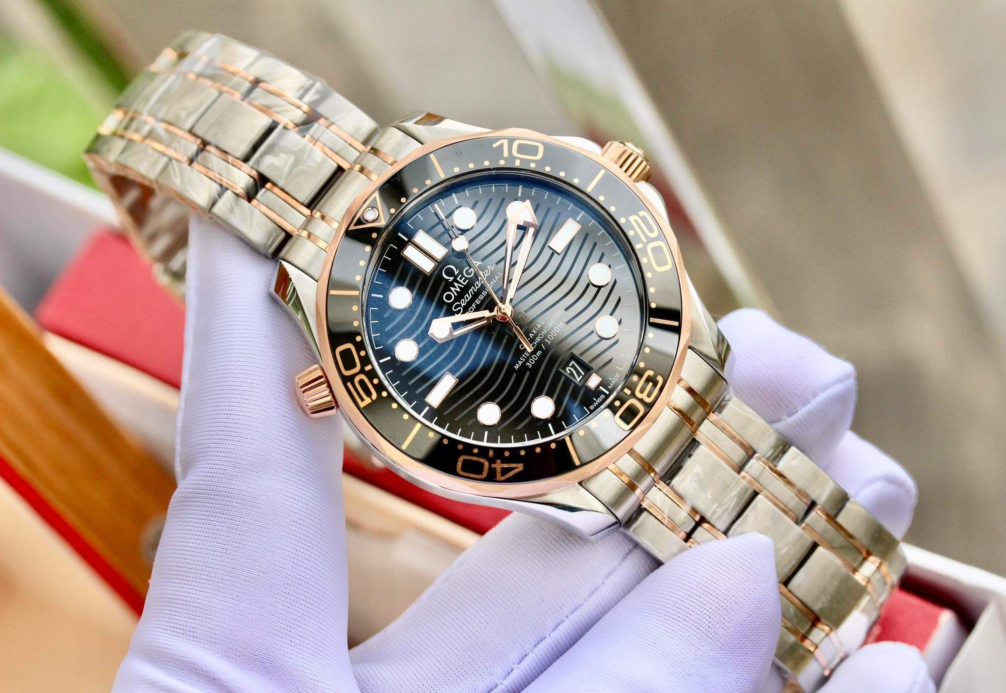  Đồng Hồ Omega Seamaster Automatic Black Dial 