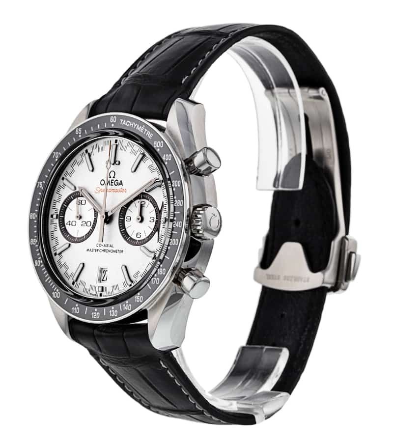  Đồng Hồ Omega Speedmaster Chronograph Automatic White Dial 