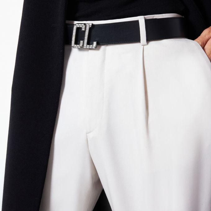  Thắt Lưng Nam Christian Louboutin Happy Rui Cl Logo Summer 22 'Black' 